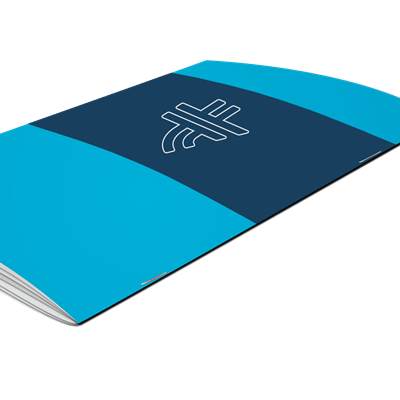 Saddle-Stitch: 5.5x 8.5" booklet (Full Bleed)